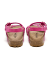 billowy Leren sandalen roze