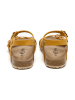 billowy Leren sandalen geel