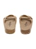 billowy Leren slippers beige
