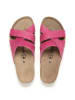 billowy Leren slippers roze