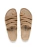 billowy Leren teenslippers beige