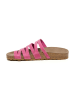 billowy Leren teenslippers roze