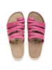 billowy Leren teenslippers roze