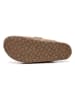 billowy Leren clogs bruin