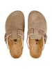 billowy Leren clogs beige
