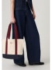 Levi's Stofftasche in Beige/ Bordeaux/ Dunkelblau - (B)43 x (H)30 x (T)15 cm