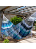 Vivereeurope Doppelhängematte in Blau/ Dunkelblau - (L)385 x (B)165 cm