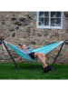 Vivereeurope Hamak ze stelażem w kolorze turkusowo-antracytowym - 250 x 104 x 109 cm