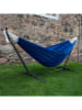 Vivereeurope Hamak ze stelażem w kolorze niebiesko-antracytowym - 250 x 104 x 109 cm