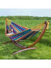 Vivereeurope Hängematte mit Gestell in Braun/ Bunt - (B)259 x (H)104 x (T)119 cm