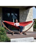 Vivereeurope Hangmat met frame rood/bruin - (B)260 x (H)104 x (D)119 cm