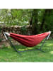 Vivereeurope Hängematte mit Gestell in Anthrazit/ Rot - (B)250 x (H)104 x (T)109 cm