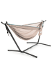 Vivereeurope Hängematte mit Gestell in Beige/ Anthrazit - (B)280 x (H)109 x (T)119 cm