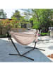 Vivereeurope Hängematte mit Gestell in Beige/ Anthrazit - (B)280 x (H)109 x (T)119 cm