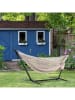 Vivereeurope Hängematte mit Gestell in Beige/ Anthrazit - (B)280 x (H)109 x (T)119 cm