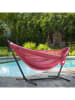 Vivereeurope Hängematte mit Gestell in Pink/ Anthrazit - (B)280 x (H)109 x (T)119 cm