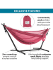 Vivereeurope Hängematte mit Gestell in Pink/ Anthrazit - (B)280 x (H)109 x (T)119 cm