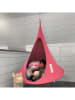 Vivereeurope Dziecięcy fotel wiszący "Cacoon" w kolorze różowym - wys. 120 x Ø 120 cm