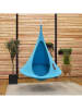 Vivereeurope Dziecięcy fotel wiszący "Cacoon" w kolorze turkusowym - wys. 120 x Ø 120 cm