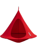 Vivereeurope Doppelhängesessel ''Cacoon'' in Rot - (H)180 x Ø 180 cm