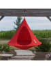 Vivereeurope Podwójny fotel wiszący "Cacoon" w kolorze czerwonym - wys. 180 x Ø 180 cm