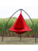 Vivereeurope Doppelhängesessel ''Cacoon'' in Rot - (H)180 x Ø 180 cm