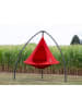 Vivereeurope Doppelhängesessel ''Cacoon'' in Rot - (H)180 x Ø 180 cm