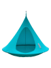 Vivereeurope Dubbele hangstoel ''Cacoon'' turquoise - (H)180 x Ø 180 cm