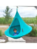 Vivereeurope Podwójny fotel wiszący "Cacoon" w kolorze turkusowym - wys. 180 x Ø 180 cm
