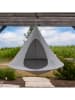 Vivereeurope Doppelhängesessel ''Cacoon'' in Grau - (H)180 x Ø 180 cm