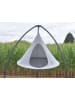 Vivereeurope Dubbele hangstoel ''Cacoon'' grijs - (H)180 x Ø 180 cm