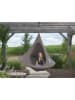 Vivereeurope Dubbele hangstoel ''Cacoon'' taupe - (H)180 x Ø 180 cm