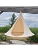 Vivereeurope Dubbele hangstoel ''Cacoon'' crème - (H)180 x Ø 180 cm