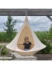 Vivereeurope Dubbele hangstoel ''Cacoon'' crème - (H)180 x Ø 180 cm