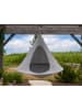 Vivereeurope Fotel wiszący "Cacoon" w kolorze szarym - wys. 150 x Ø 150 cm