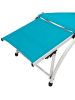 Vivereeurope Leżak ogrodowy "Sun Lounger" w kolorze turkusowym - 67 x 84 x 170 cm