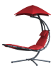 Vivereeurope Hangligstoel ''Dream Chair'' antraciet/rood - (B)104 x (H)213 x (D)188 cm