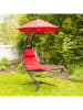 Vivereeurope Hängeliege ''Dream Chair'' in Anthrazit/ Rot - (B)104 x (H)213 x (T)188 cm