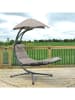 Vivereeurope Leżak wiszący "Dream Chair" w kolorze antracytowo-szarym - 104 x 213 x 188 cm