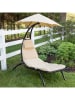 Vivereeurope Tuinligstoel ''Dream Lounger'' antraciet/beige - (B)74 x (H)173 x (D)183 cm