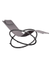Vivereeurope Leżak ogrodowy "Orbital Lounger" w kolorze szarobrązowym - 76 x 91 x 152 cm
