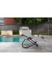 Vivereeurope Gartenliege ''Orbital Lounger'' in Taupe - (B)76 x (H)91 x (T)152 cm