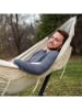 Vivereeurope Hängematte mit Gestell in Anthrazit/ Creme - (B)250 x (H)104 x (T)109 cm