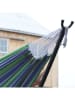 Vivereeurope Hangmat met frame antraciet/blauw/groen - (B)250 x (H)104 x (D)109 cm
