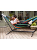 Vivereeurope Hängematte mit Gestell in Anthrazit/ Bunt - (B)250 x (H)104 x (T)109 cm