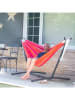 Vivereeurope Hängematte mit Gestell in Anthrazit/ Rot - (B)250 x (H)104 x (T)109 cm