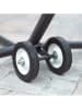 Vivereeurope Hängemattengestell-Rollen in Schwarz - (B)15 x (H)24 x (T)18 cm