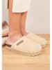 billowy Clogs in Creme