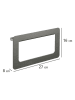 Wenko Handdoekhouder antraciet - (B)27 x (H)16 x (D)8 cm