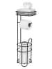Wenko Toiletborstelgarnituur zwart - (B)16 x (H)58 x (D)18 cm